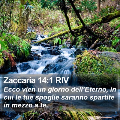 Zaccaria 14:1 RIV Bible Verse Image
