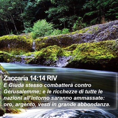 Zaccaria 14:14 RIV Bible Verse Image