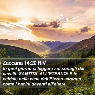 Zaccaria 14:20 RIV Bible Verse Image