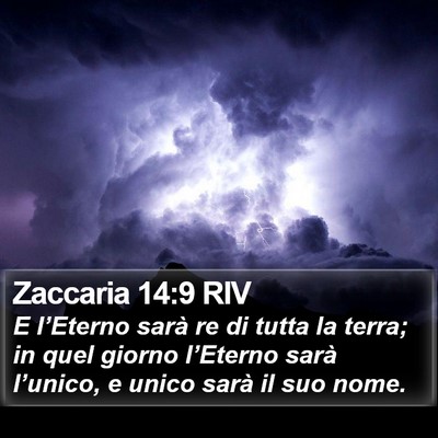 Zaccaria 14:9 RIV Bible Verse Image