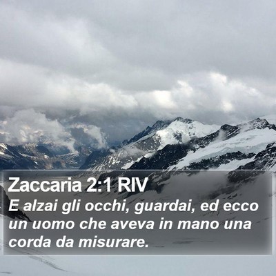 Zaccaria 2:1 RIV Bible Verse Image