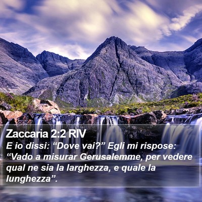 Zaccaria 2:2 RIV Bible Verse Image