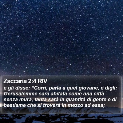 Zaccaria 2:4 RIV Bible Verse Image