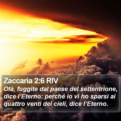 Zaccaria 2:6 RIV Bible Verse Image