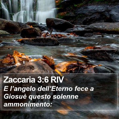 Zaccaria 3:6 RIV Bible Verse Image