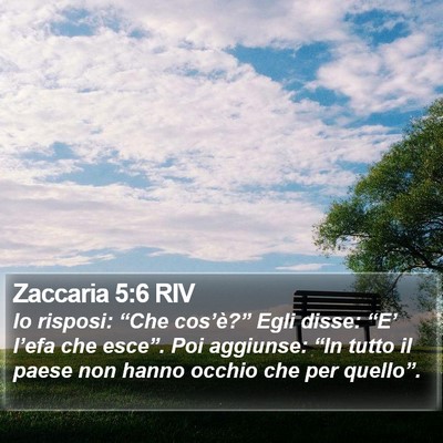 Zaccaria 5:6 RIV Bible Verse Image