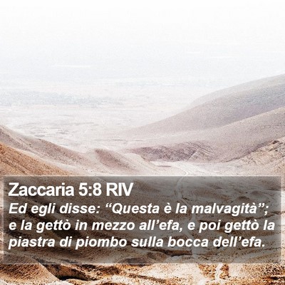 Zaccaria 5:8 RIV Bible Verse Image