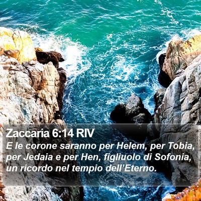 Zaccaria 6:14 RIV Bible Verse Image