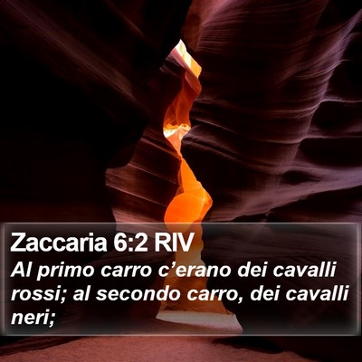 Zaccaria 6:2 RIV Bible Verse Image