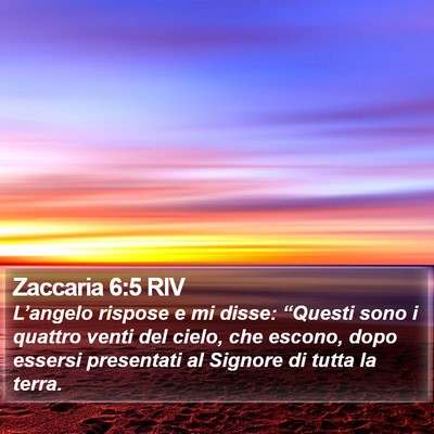 Zaccaria 6:5 RIV Bible Verse Image