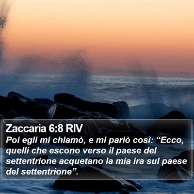 Zaccaria 6:8 RIV Bible Verse Image