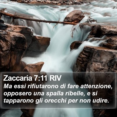 Zaccaria 7:11 RIV Bible Verse Image