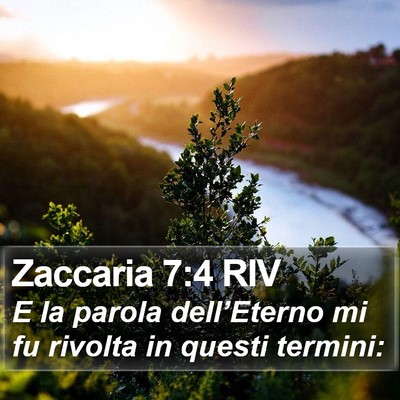 Zaccaria 7:4 RIV Bible Verse Image