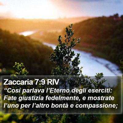 Zaccaria 7:9 RIV Bible Verse Image