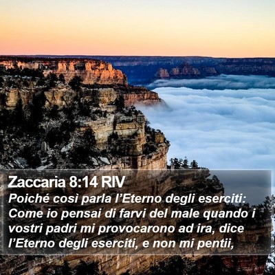 Zaccaria 8:14 RIV Bible Verse Image
