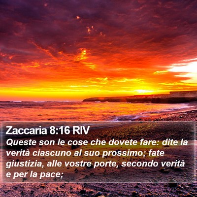 Zaccaria 8:16 RIV Bible Verse Image