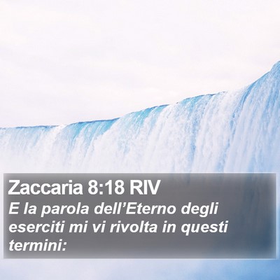 Zaccaria 8:18 RIV Bible Verse Image