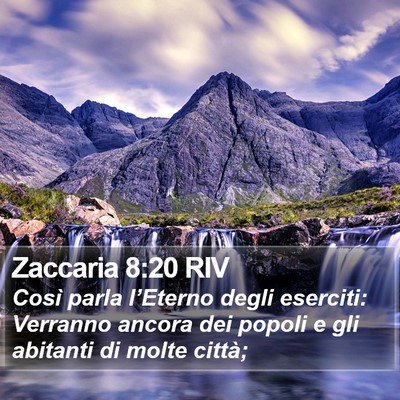 Zaccaria 8:20 RIV Bible Verse Image