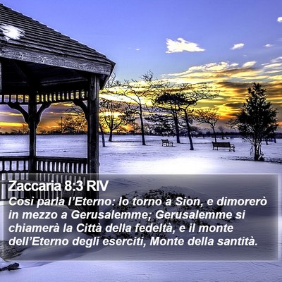 Zaccaria 8:3 RIV Bible Verse Image