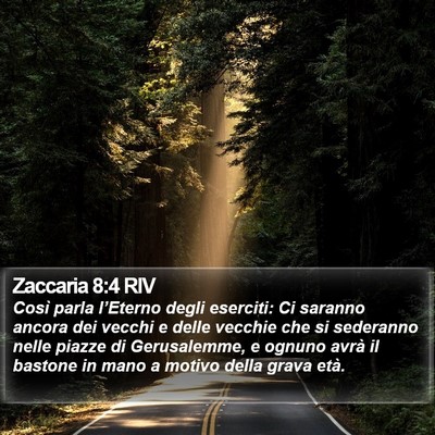 Zaccaria 8:4 RIV Bible Verse Image