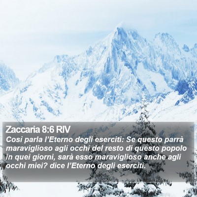 Zaccaria 8:6 RIV Bible Verse Image