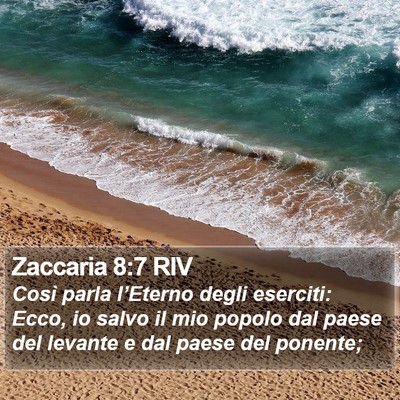 Zaccaria 8:7 RIV Bible Verse Image