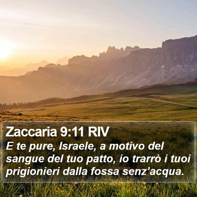 Zaccaria 9:11 RIV Bible Verse Image