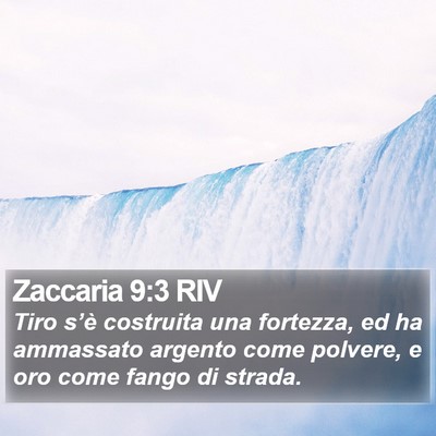 Zaccaria 9:3 RIV Bible Verse Image