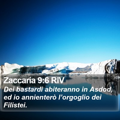 Zaccaria 9:6 RIV Bible Verse Image