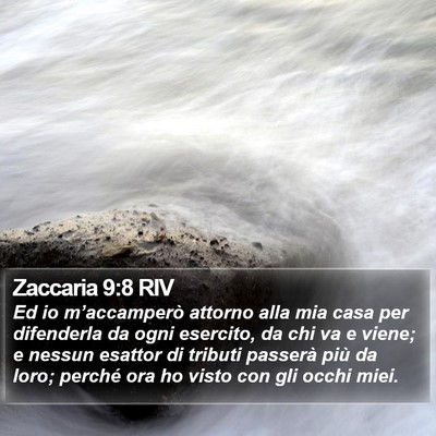 Zaccaria 9:8 RIV Bible Verse Image