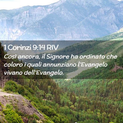 Picture 02 - 1 Corinzi 9:14 RIV - Così ancora, il Signore ha ordinato che coloro i - Bible Verse Picture