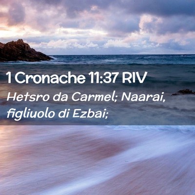 Picture 02 - 1 Cronache 11:37 RIV - Hetsro da Carmel; Naarai, figliuolo di - Bible Verse Picture