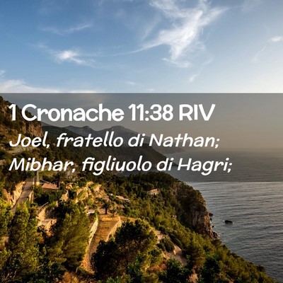 Picture 02 - 1 Cronache 11:38 RIV - Joel, fratello di Nathan; Mibhar, figliuolo di - Bible Verse Picture
