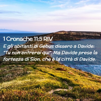 Picture 02 - 1 Cronache 11:5 RIV - E gli abitanti di Gebus dissero a Davide: “Tu - Bible Verse Picture