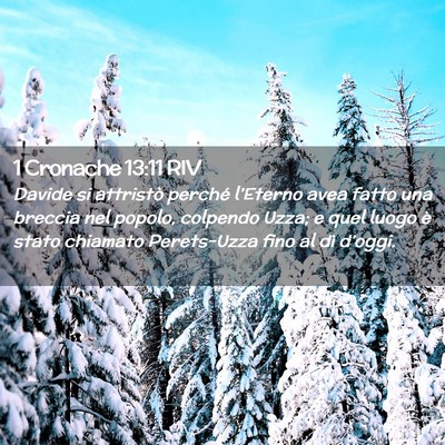 Picture 02 - 1 Cronache 13:11 RIV - Davide si attristò perché l’Eterno avea fatto - Bible Verse Picture