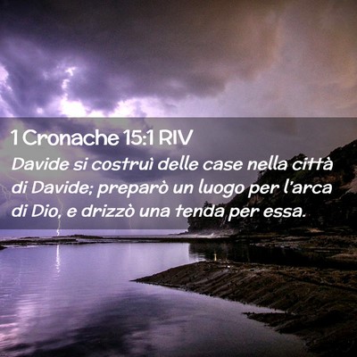 Picture 02 - 1 Cronache 15:1 RIV - Davide si costruì delle case nella città di - Bible Verse Picture