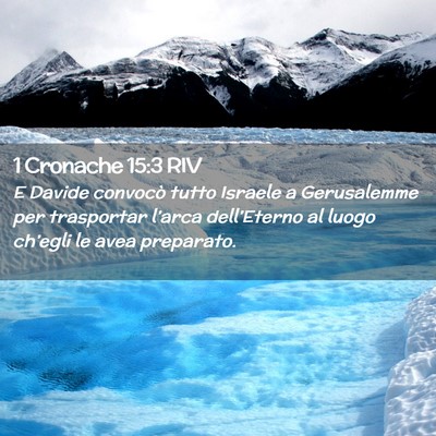 Picture 02 - 1 Cronache 15:3 RIV - E Davide convocò tutto Israele a Gerusalemme per - Bible Verse Picture