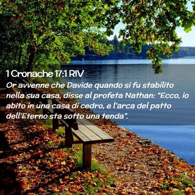 Picture 02 - 1 Cronache 17:1 RIV - Or avvenne che Davide quando si fu stabilito - Bible Verse Picture