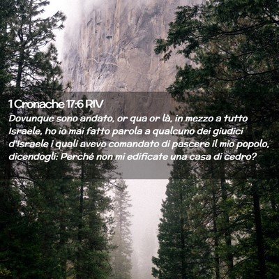 Picture 02 - 1 Cronache 17:6 RIV - Dovunque sono andato, or qua or là, in mezzo a - Bible Verse Picture