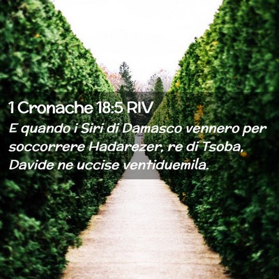 Picture 02 - 1 Cronache 18:5 RIV - E quando i Siri di Damasco vennero per soccorrere - Bible Verse Picture