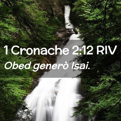 Picture 02 - 1 Cronache 2:12 RIV - Obed generò - Bible Verse Picture