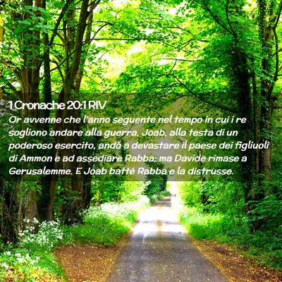 Picture 02 - 1 Cronache 20:1 RIV - Or avvenne che l’anno seguente nel tempo in cui - Bible Verse Picture