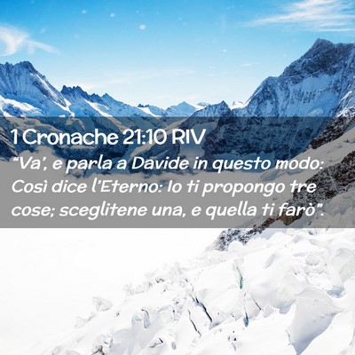 Picture 02 - 1 Cronache 21:10 RIV - “Va’, e parla a Davide in questo modo: Così - Bible Verse Picture