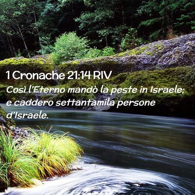 Picture 02 - 1 Cronache 21:14 RIV - Così l’Eterno mandò la peste in Israele; e - Bible Verse Picture