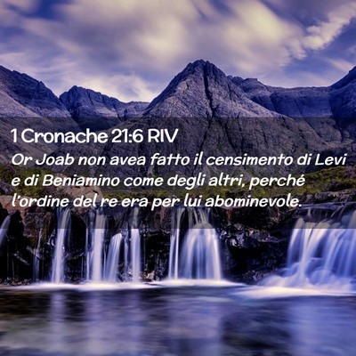 Picture 02 - 1 Cronache 21:6 RIV - Or Joab non avea fatto il censimento di Levi e di - Bible Verse Picture