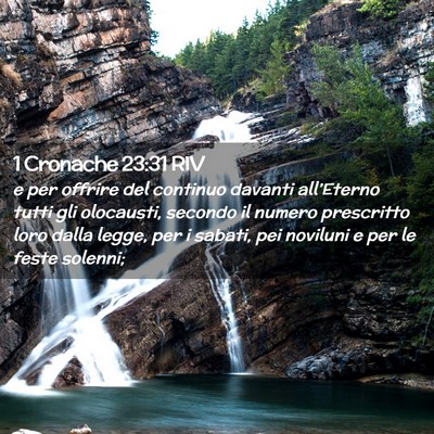 Picture 02 - 1 Cronache 23:31 RIV - e per offrire del continuo davanti all’Eterno - Bible Verse Picture