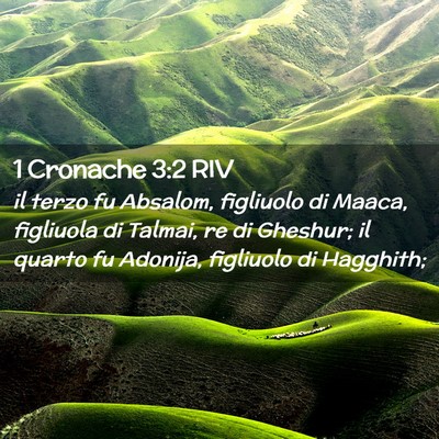Picture 02 - 1 Cronache 3:2 RIV - il terzo fu Absalom, figliuolo di Maaca, - Bible Verse Picture