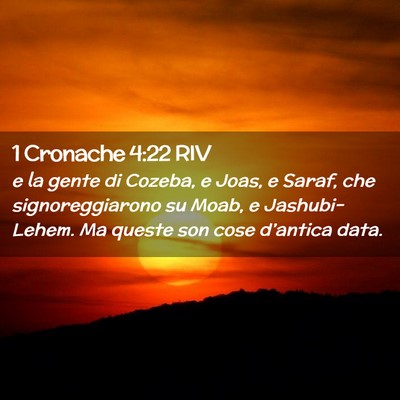 Picture 02 - 1 Cronache 4:22 RIV - e la gente di Cozeba, e Joas, e Saraf, che - Bible Verse Picture