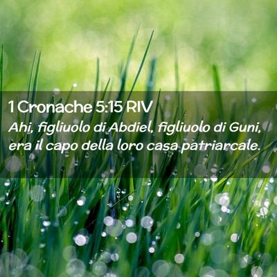 Picture 02 - 1 Cronache 5:15 RIV - Ahi, figliuolo di Abdiel, figliuolo di Guni, era - Bible Verse Picture
