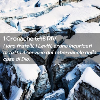 Picture 02 - 1 Cronache 6:48 RIV - I loro fratelli, i Leviti, erano incaricati di - Bible Verse Picture